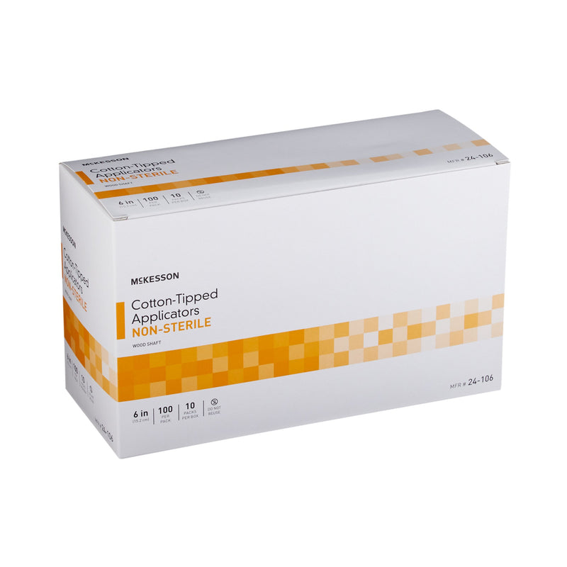 McKesson Swabsticks, Cotton-Tip, Wood Shaft, 6 Inch, 1 Bag (General Wound Care) - Img 6