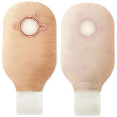 New Image™ Two-Piece Drainable Ultra Clear Ostomy Pouch, 12 Inch Length, 2¾ Inch Flange, 1 Box of 10 (Ostomy Pouches) - Img 1