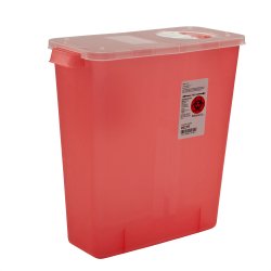 In-Room™ Multi-purpose Sharps Container, 3 Gallon, 13¾ x 13¾ x 6 Inch, 1 Each () - Img 1