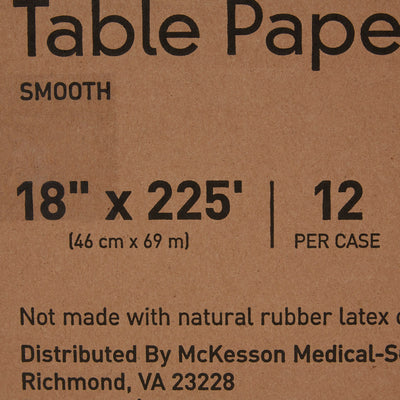 McKesson Smooth Table Paper, 18 Inch x 225 Foot, White, 1 Case of 12 (Table Paper) - Img 3