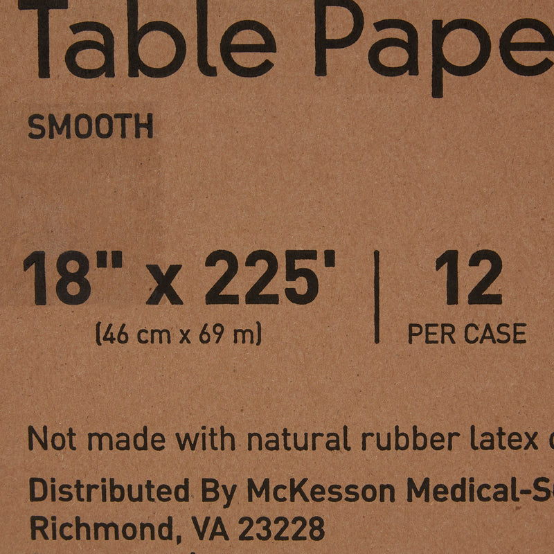 McKesson Smooth Table Paper, 18 Inch x 225 Foot, White, 1 Case of 12 (Table Paper) - Img 3