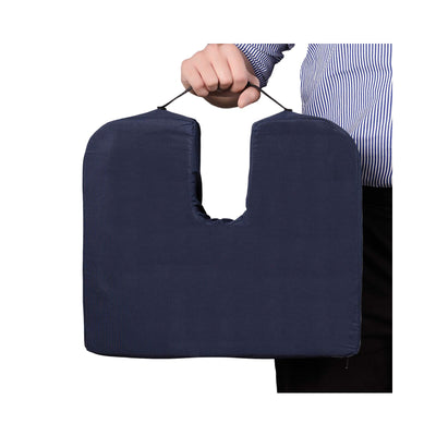 DMI® Coccyx Seat Cushion, Navy, 1 Each (Chair Pads) - Img 3