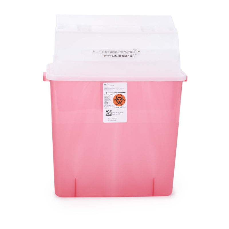 Sharps-A-Gator™ Multi-purpose Sharps Container, 3 Gallon, 20½ x 14 x 6 Inch, 1 Case of 12 () - Img 1