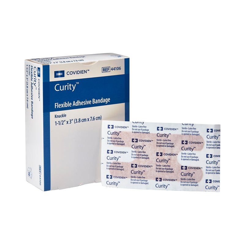 Curity™ Adhesive Strip, 1½ x 3 Inch, 1 Box of 30 (General Wound Care) - Img 1