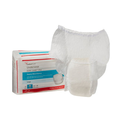 Sure Care™ Plus Heavy Absorbent Underwear, Large, 1 Case of 100 () - Img 1