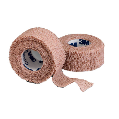 3M™ Coban™ Self-adherent Closure Cohesive Bandage, 1 Inch x 5 Yard, Tan, 1 Roll (General Wound Care) - Img 1