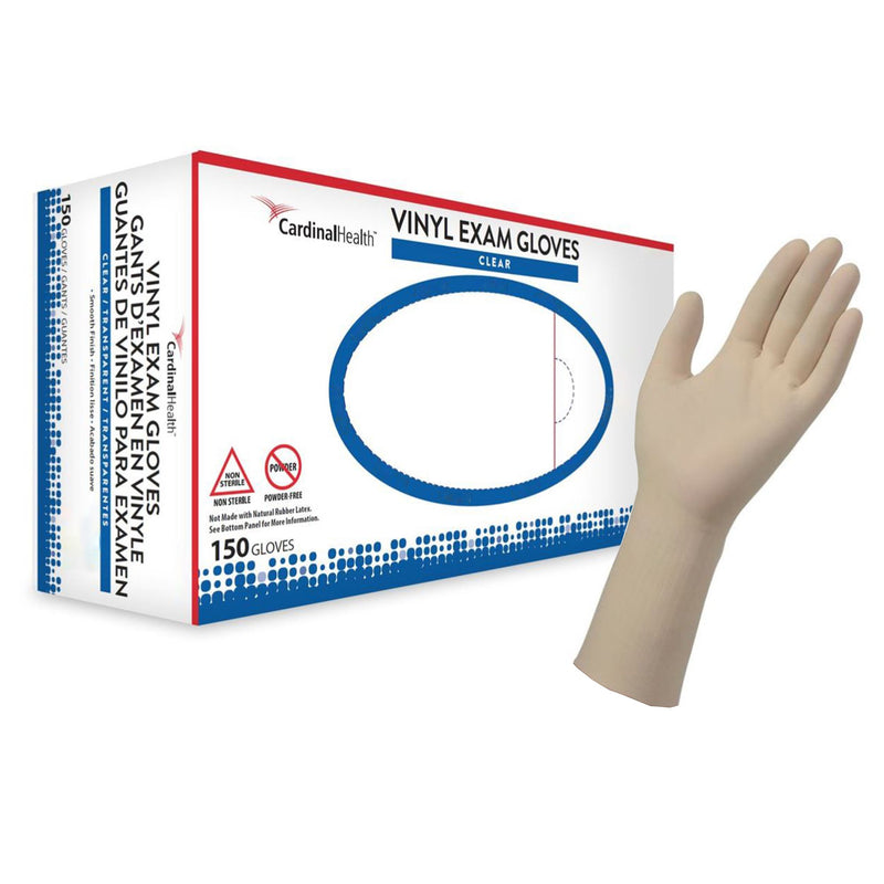 Esteem™ Vinyl Exam Glove, Large, Clear, 1 Case of 1500 () - Img 1