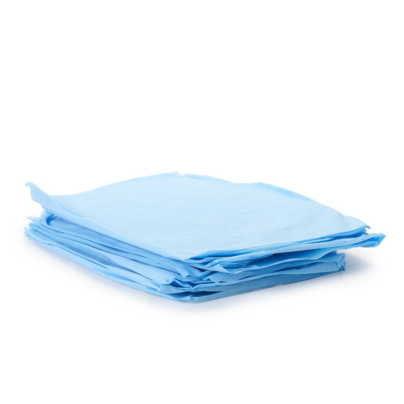 Snug-Fit® Blue Fitted Stretcher Sheet, 40 x 89 Inch, 1 Case of 25 (Sheets) - Img 4