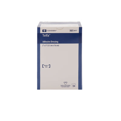 Telfa™ White Adhesive Dressing, 2 x 3 Inch, 1 Carton of 100 (General Wound Care) - Img 2