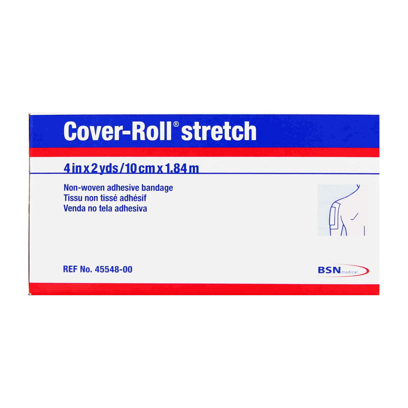 Cover-Roll® Stretch Nonwoven Polyester Dressing Retention Tape, 4 Inch x 2 Yard, White, 1 Case of 12 (General Wound Care) - Img 6