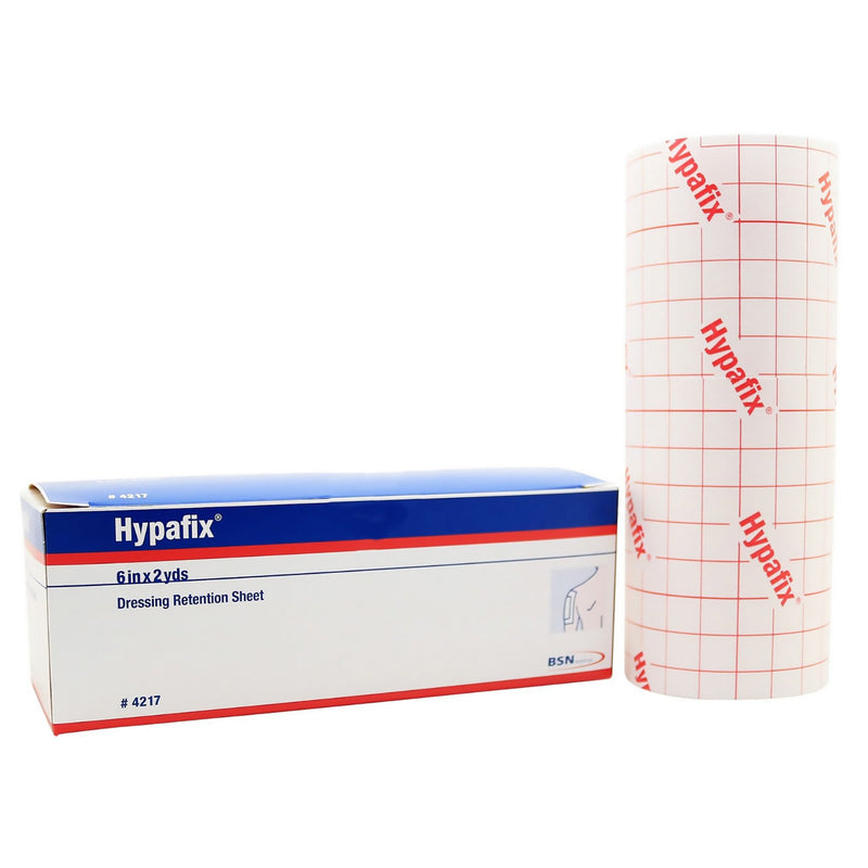 Hypafix Dressing Retention Sheet, Skin-Friendly, White, Non-Sterile, Non-Woven, 6 inch X 2 yards, 1 Case of 12 (General Wound Care) - Img 1