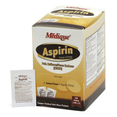 Medique® Aspirin Pain Relief, 1 Box (Over the Counter) - Img 1