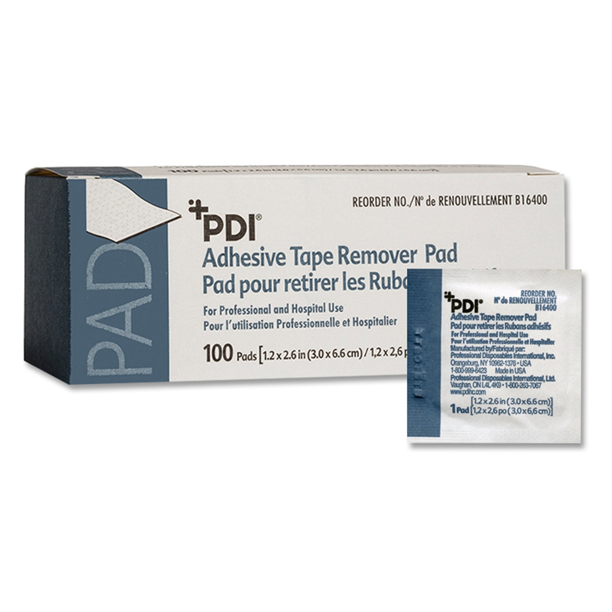 Pdi Cleaner PDI® Adhesive Remover, 1¼ x 2-5/8 Inch Wipe – Medical Supply HQ