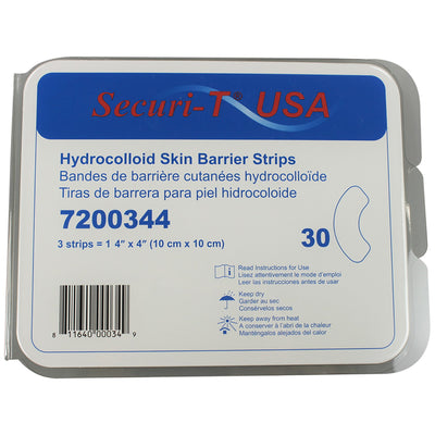 Securi-T USA® Pre-Cut Hydrocolloid Skin Barrier Strip, 1 Box of 30 (Barriers) - Img 1