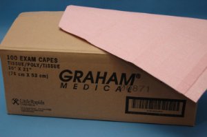 Graham Medical Products Exam Cape, Mauve, 1 Case of 100 (Capes and Ponchos) - Img 1