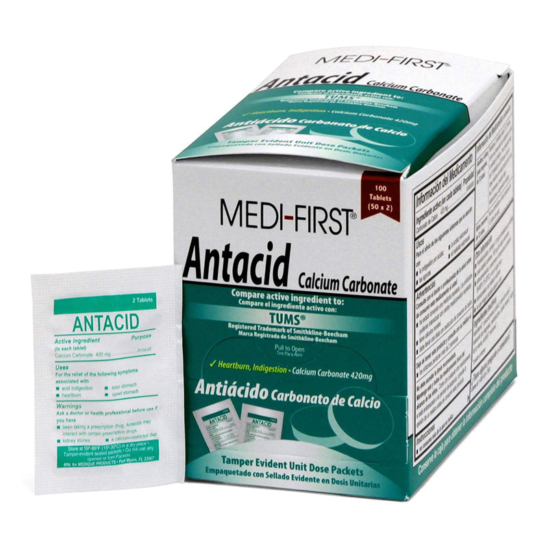 Medi-First® Calcium Carbonate Antacid, 1 Case of 24 (Over the Counter) - Img 1