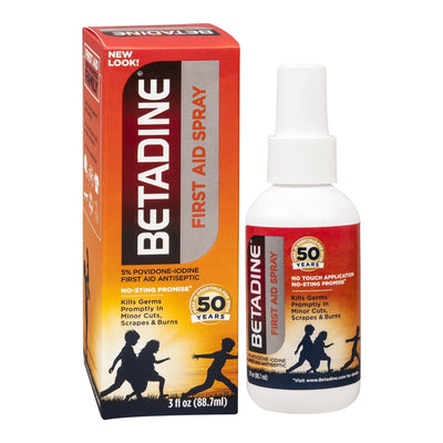 Betadine® Povidone-Iodine Antiseptic, 88.7 mL spray bottle, 1 Each (Over the Counter) - Img 1