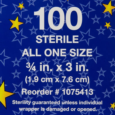 Glitter™ Stat Strip® Design Adhesive Strip, ¾ x 3 Inch, 1 Box of 100 (General Wound Care) - Img 4