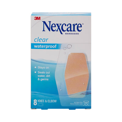 Nexcare™ Waterproof Knee / Elbow Sheer Adhesive Strip, 2-3/8 x 3½ Inch, 1 Box of 8 (General Wound Care) - Img 2