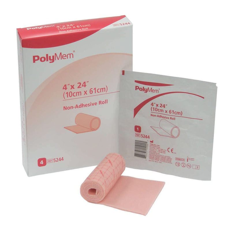 PolyMem® Nonadhesive without Border Foam Dressing, 4 x 24 Inch, 1 Case of 8 (Advanced Wound Care) - Img 1