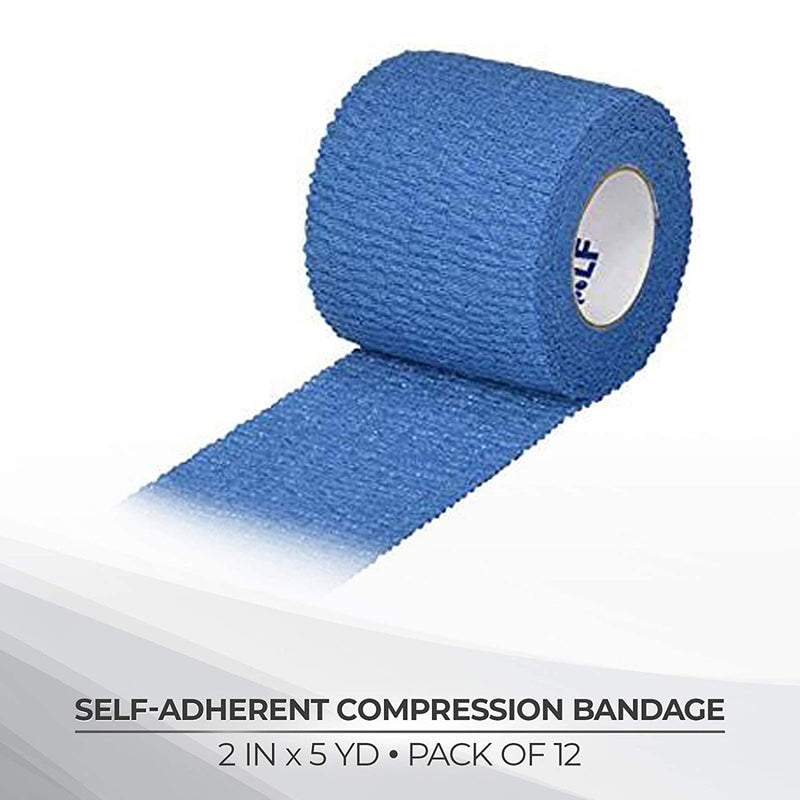 Medi-Rip® Self-adherent Closure Cohesive Bandage, 2 Inch x 5 Yard, 1 Case of 96 (General Wound Care) - Img 2