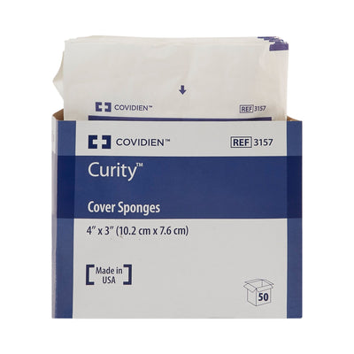 Curity™ Sterile Nonwoven Sponge, 3 x 4 Inch, 1 Case of 600 (General Wound Care) - Img 2