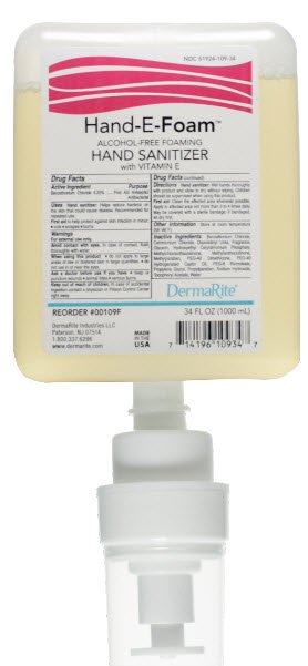 Hand-E-Foam® Alcohol-Free Hand Sanitizer Dispenser Refill Bottle, 1 Each (Skin Care) - Img 1