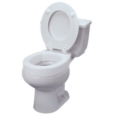 Maddak Tall-ette® Toilet Seat - Standard, Hinged, White, 350 lbs. Capacity, 1 Each (Raised Toilet Seats) - Img 1