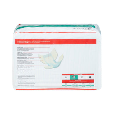 Wings™ Ultra Quilted Extra Heavy Absorbency Incontinence Brief, Large, 1 Bag of 18 () - Img 2