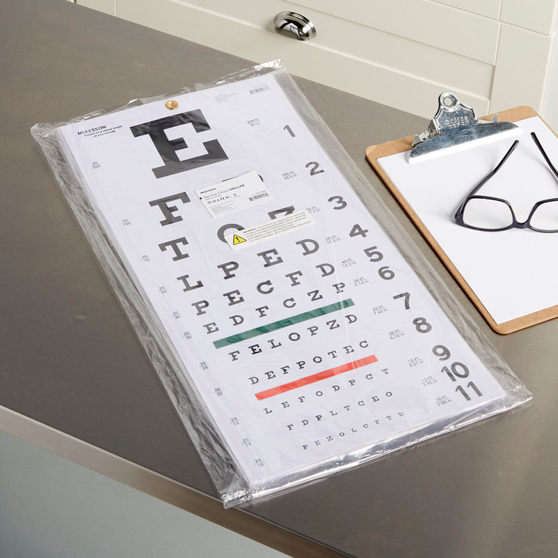 McKesson Eye Test Chart, 1 Bag of 5 (Optometry) - Img 8