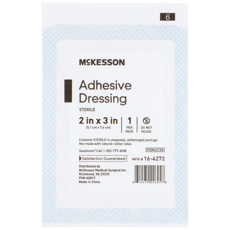 McKesson White Adhesive Dressing, 2 x 3 Inch, 1 Box of 100 (General Wound Care) - Img 5