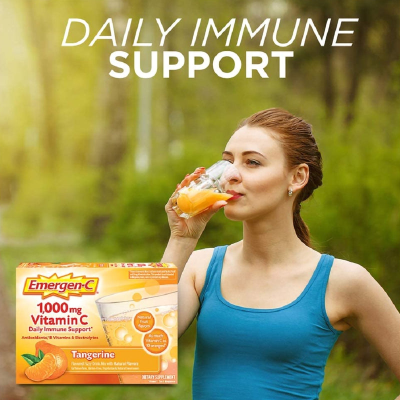 Emergen-C® Daily Immune Support, Tangerine, 1 Box of 30 (Nutritionals) - Img 3