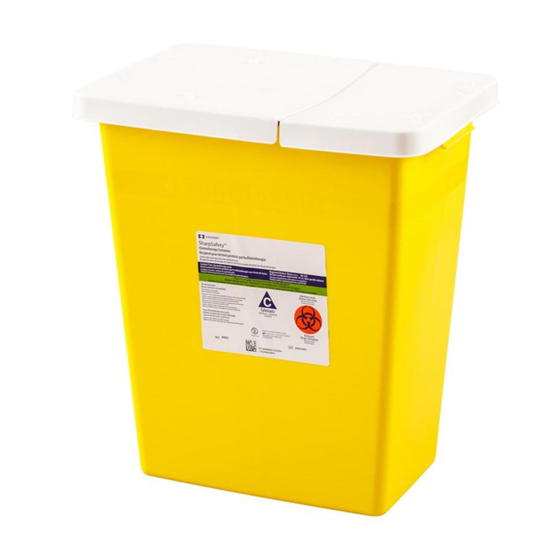 SharpSafety™ Chemotherapy Waste Container, 8 Gallon, 17½ x 15½ x 11 Inch, 1 Case of 10 () - Img 1