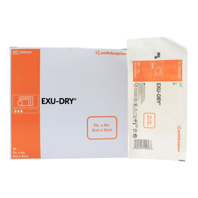 DRESSING, EXU-DRY 3"X4" FULL (50/BX 2BX/CS) (Advanced Wound Care) - Img 1