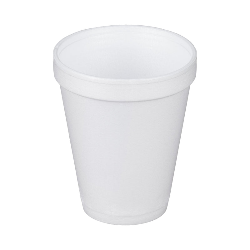 Dart® Drinking Cup, White, Styrofoam, Disposable, 10 oz, 1 Sleeve of 25 (Drinking Utensils) - Img 3