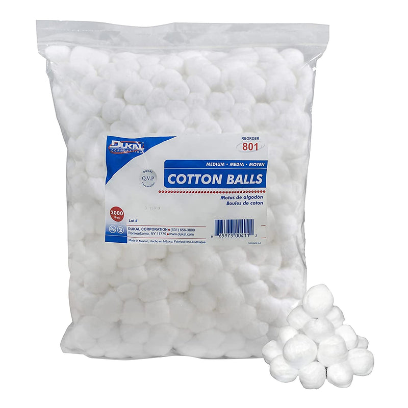 Dukal Medium Cotton Ball, 1 Bag (General Wound Care) - Img 1