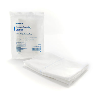 McKesson Sterile Trauma Dressing, 10 x 30 Inch, 1 Case of 50 (General Wound Care) - Img 1