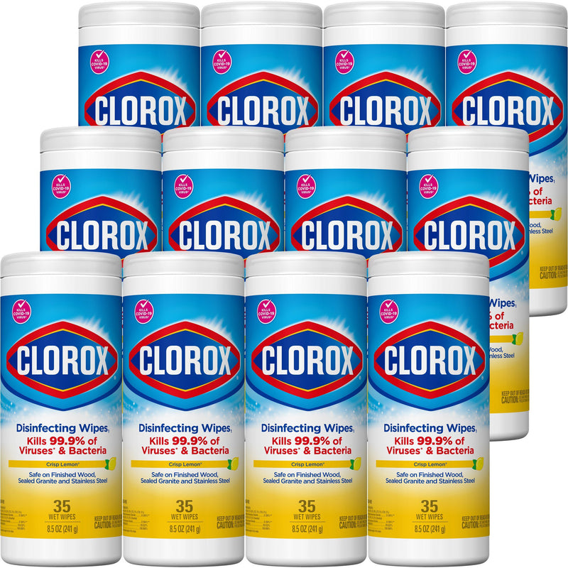 Clorox® Surface Disinfectant Wipes, Small Canister, 1 Case of 12 (Cleaners and Disinfectants) - Img 3