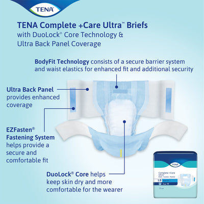 Tena® Complete Ultra™ Incontinence Brief, Extra Large, 1 Case of 72 () - Img 7