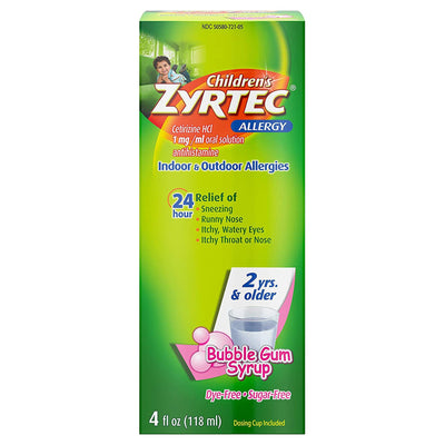 Children's Zyrtec Cetirizine Allergy Relief, 1 Each (Over the Counter) - Img 2