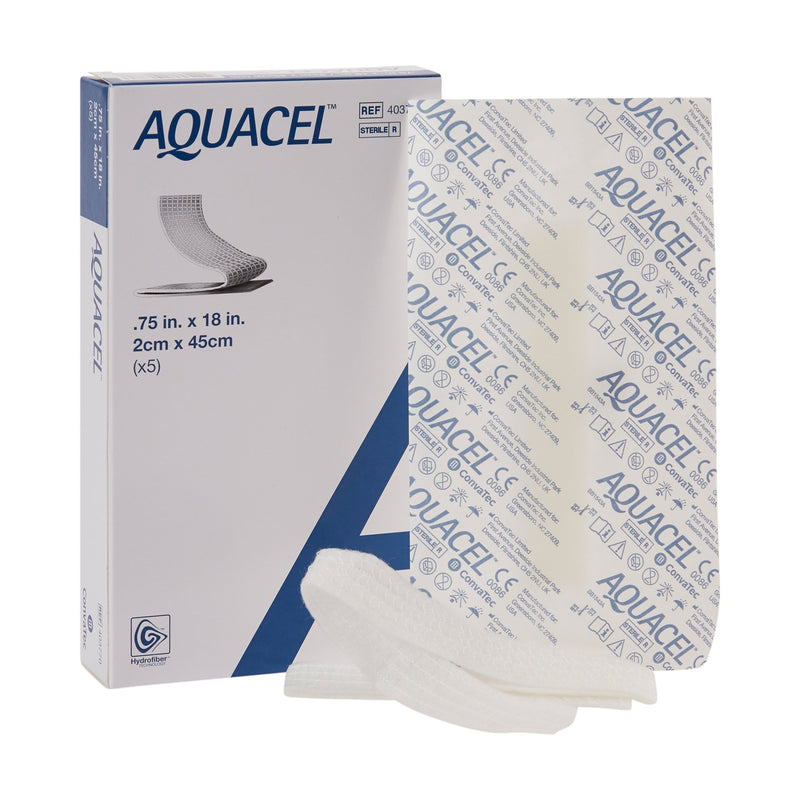 Aquacel® Ribbon Hydrofiber® Dressing, ¾ x 18 Inch, 1 Box of 5 (Advanced Wound Care) - Img 1