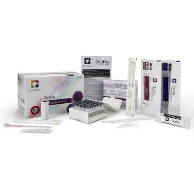 Sofia® Influenza A+B FIA Fluorescence Immunoassay (FIA) Rapid Test Kit, 1 Case of 12 (Test Kits) - Img 1