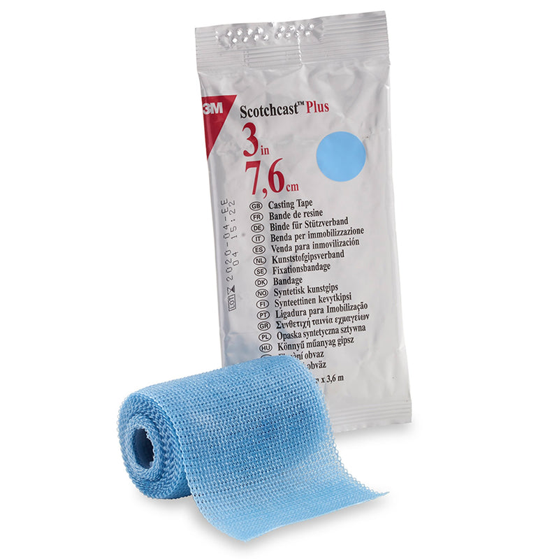 3M™ Scotchcast™ Plus Light Blue Cast Tape, 3 Inch x 4 Yard, 1 Each (Casting) - Img 1