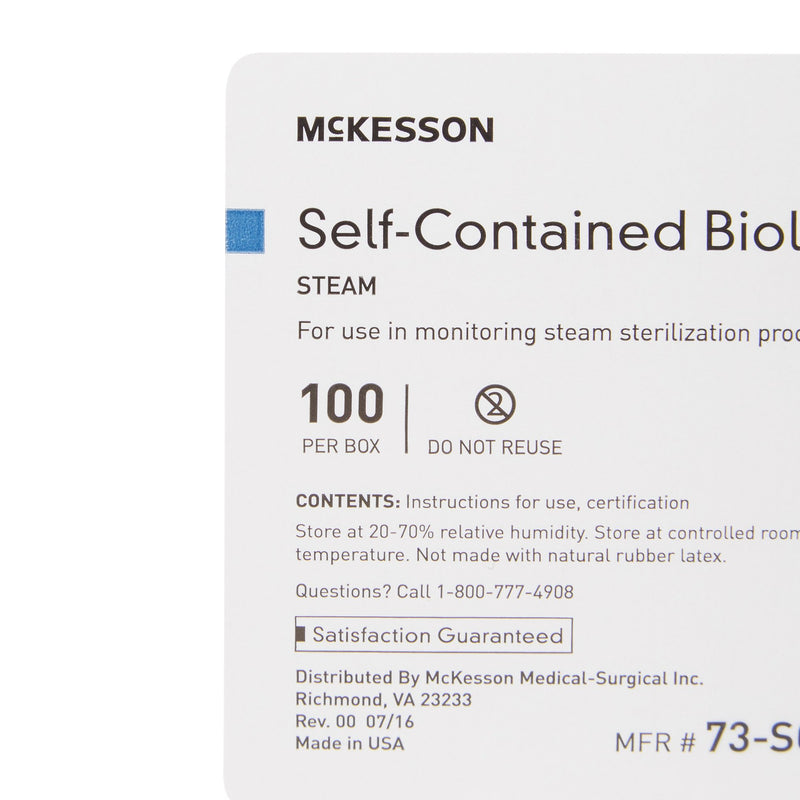 McKesson Sterilization Biological Indicator Vial, 1 Box of 100 (Sterilization Indicators) - Img 6