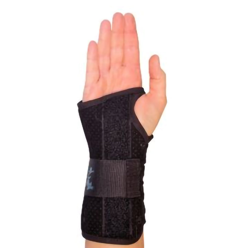 WRIST LACER, SUEDE BLK RT SM 8" (Immobilizers, Splints and Supports) - Img 1