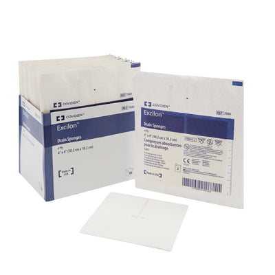 Excilon™ I.V. / Drain Split Dressing, 4 x 4 Inch, 1 Case of 300 (General Wound Care) - Img 1