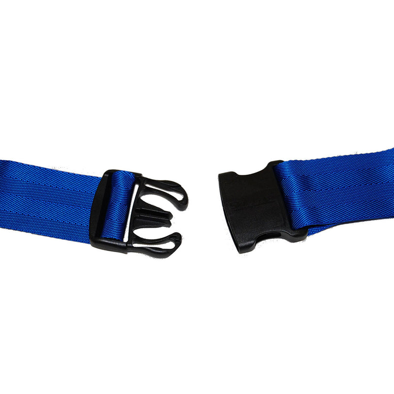 SkiL-Care™ Wheelchair Safety Belt, 2 x 42 in., Black / Blue, 1 Each (Restraints) - Img 2