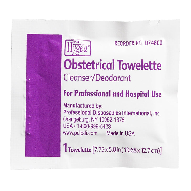 Hygea® Scented Obstetrical Towelette, Individual Pack, 1 Case of 1000 (Skin Care) - Img 3