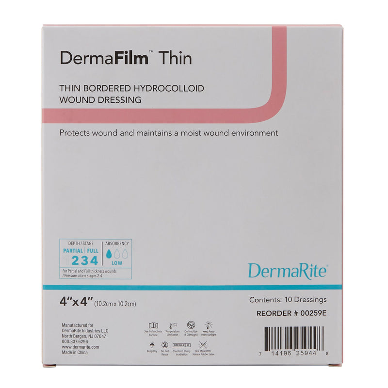 DermaFilm® Hydrocolloid Dressing, 4 x 4 Inch, 1 Each (Advanced Wound Care) - Img 3