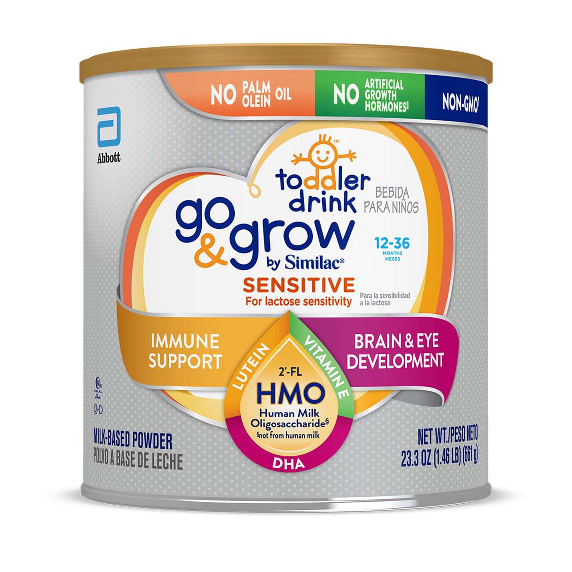 Go & Grow by Similac® Sensitive Non-GMO Toddler Formula, 23.3 oz. Can ...